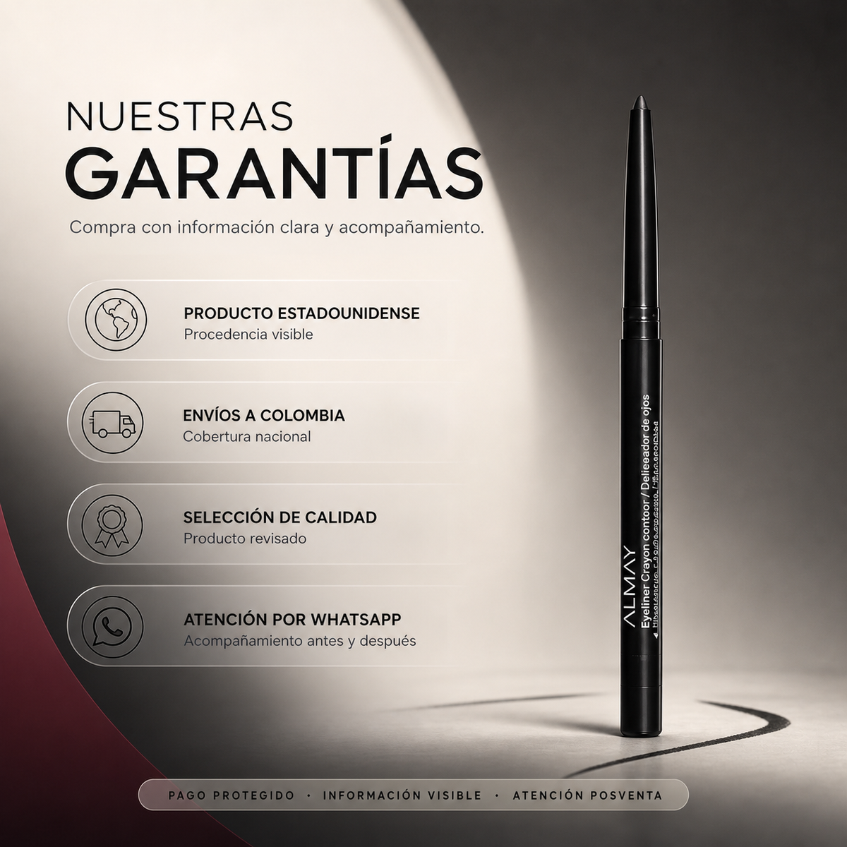 Delineador Para Ojos Almay 0.35(gr) — garantía y origen