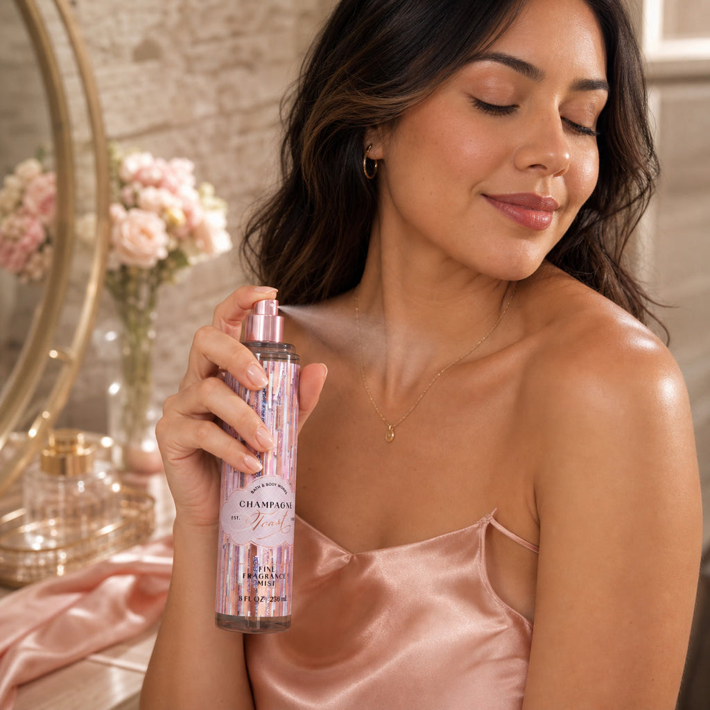 Splash Mist Champagne Toast 236 ml, Bath & Body — cómo se usa