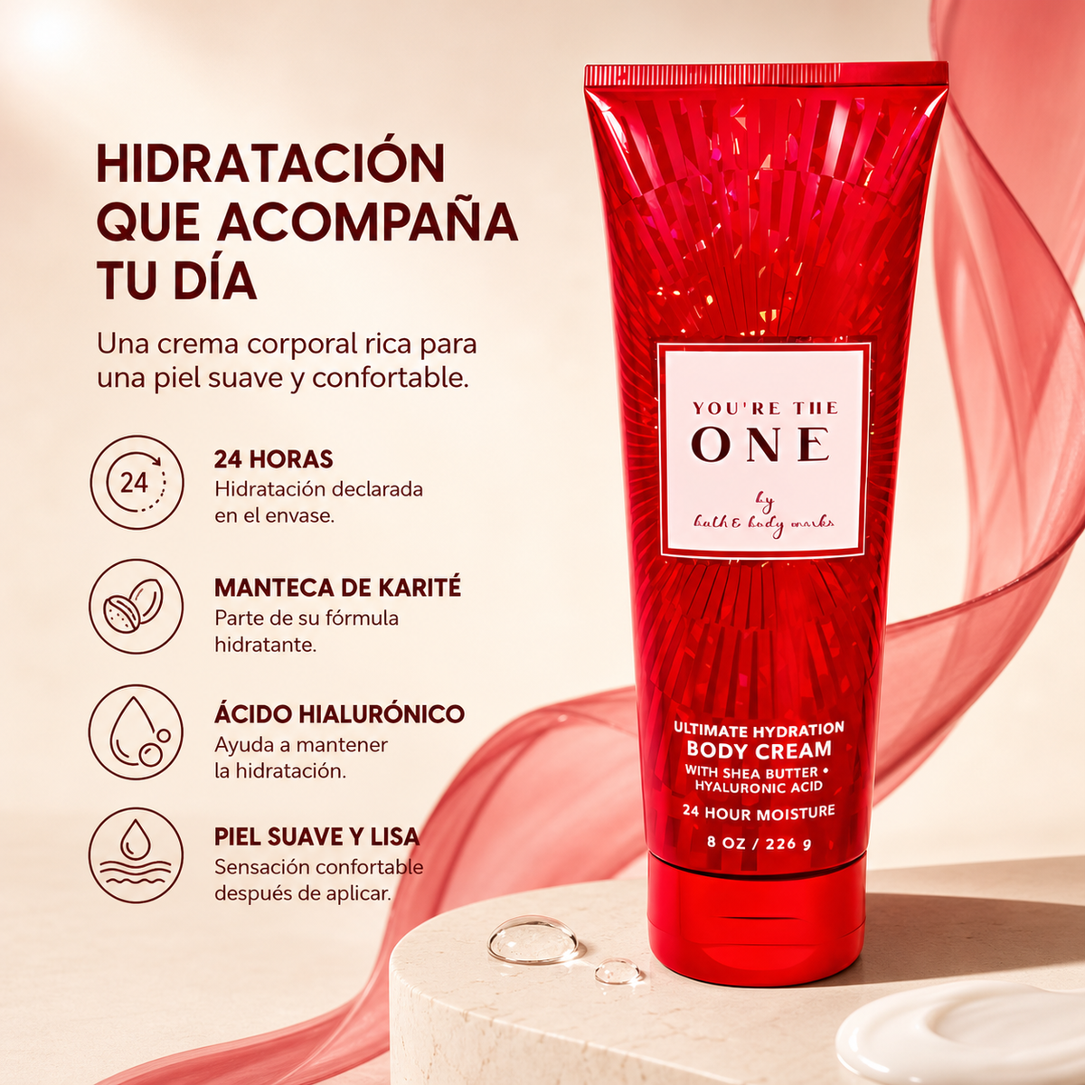 Crema corporal Body Mist 236 ml, Bath & Body — beneficios