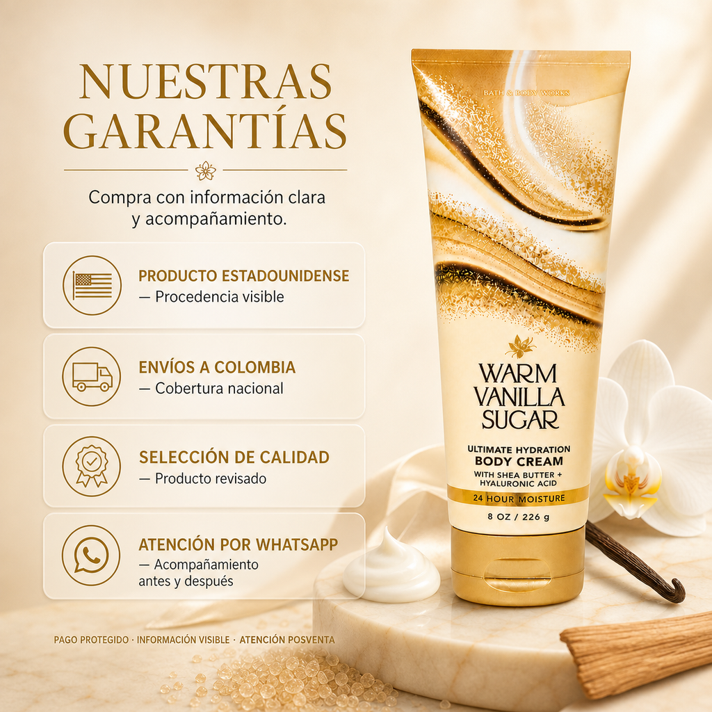 Crema corporal Warm Vanilla Suga 226 g, Bath & Body — garantía y origen