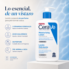 Loción Hidratante CeraVe Para Piel Seca A Muy Seca 473ml Neutro Pote — detalle del envase