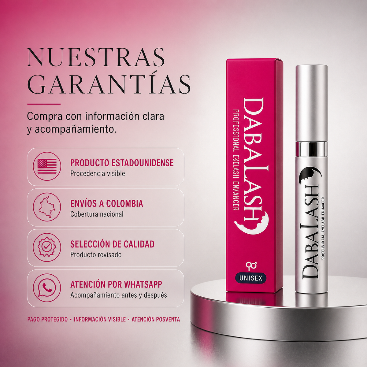 Sérum fortalecedor de pestañas Dabalash 0.18FL/ 5.32ml — garantía y origen