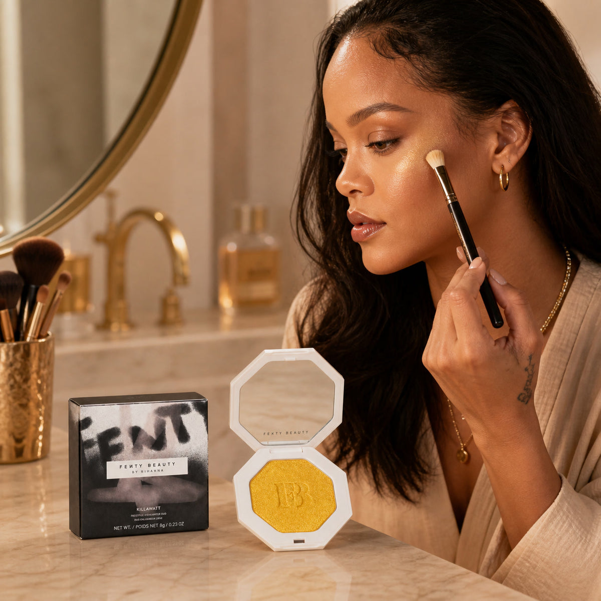 Iluminador Trophy Wife Fenty Beauty 8g Killawatt — cómo se usa