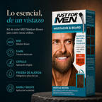 Tinte para bigote y barba Just For Men REF. M35 x2.5 onz — detalle del envase