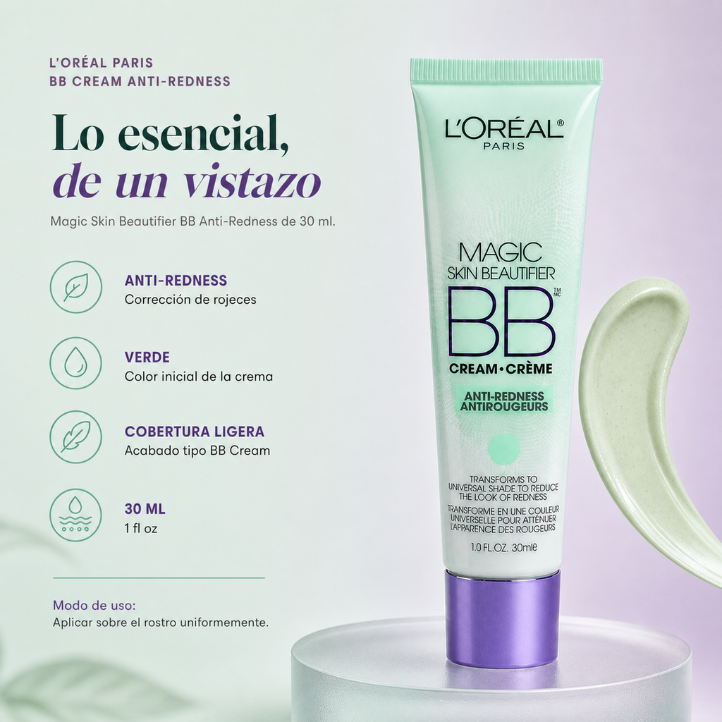 Base Bb Cream L'oréal Paris 30 (ml) — detalle del envase
