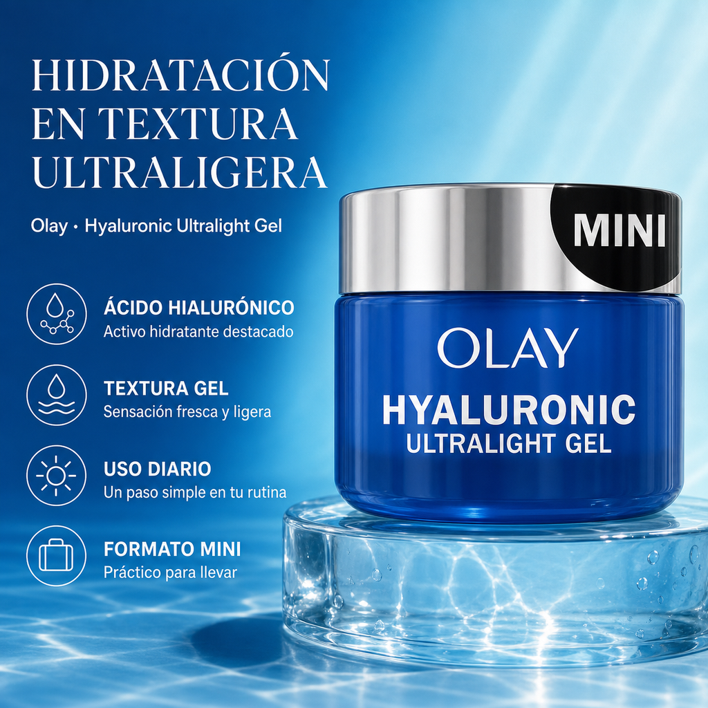 Hidratante facial Olay Regenerist Hyaluronic + Peptide 24 — beneficios