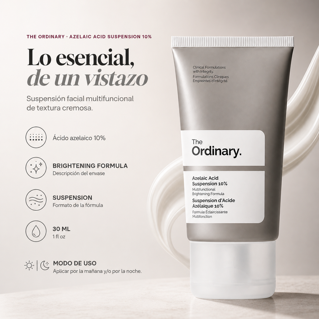 Ácido azelaico al 10% 1Fl Oz, The Ordinary — detalle del envase