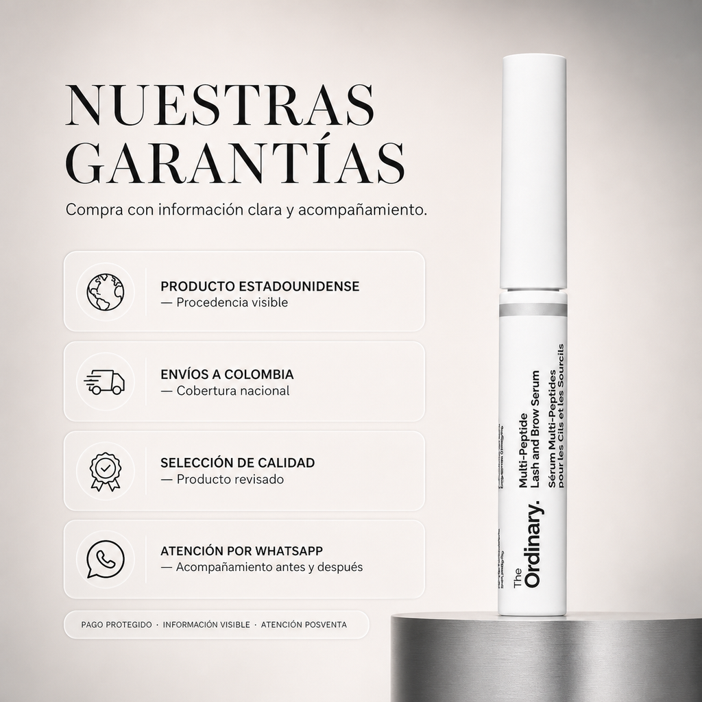 Serum Ordinary Crecimiento Pestañas Y Cejas Multipeptide — garantía y origen