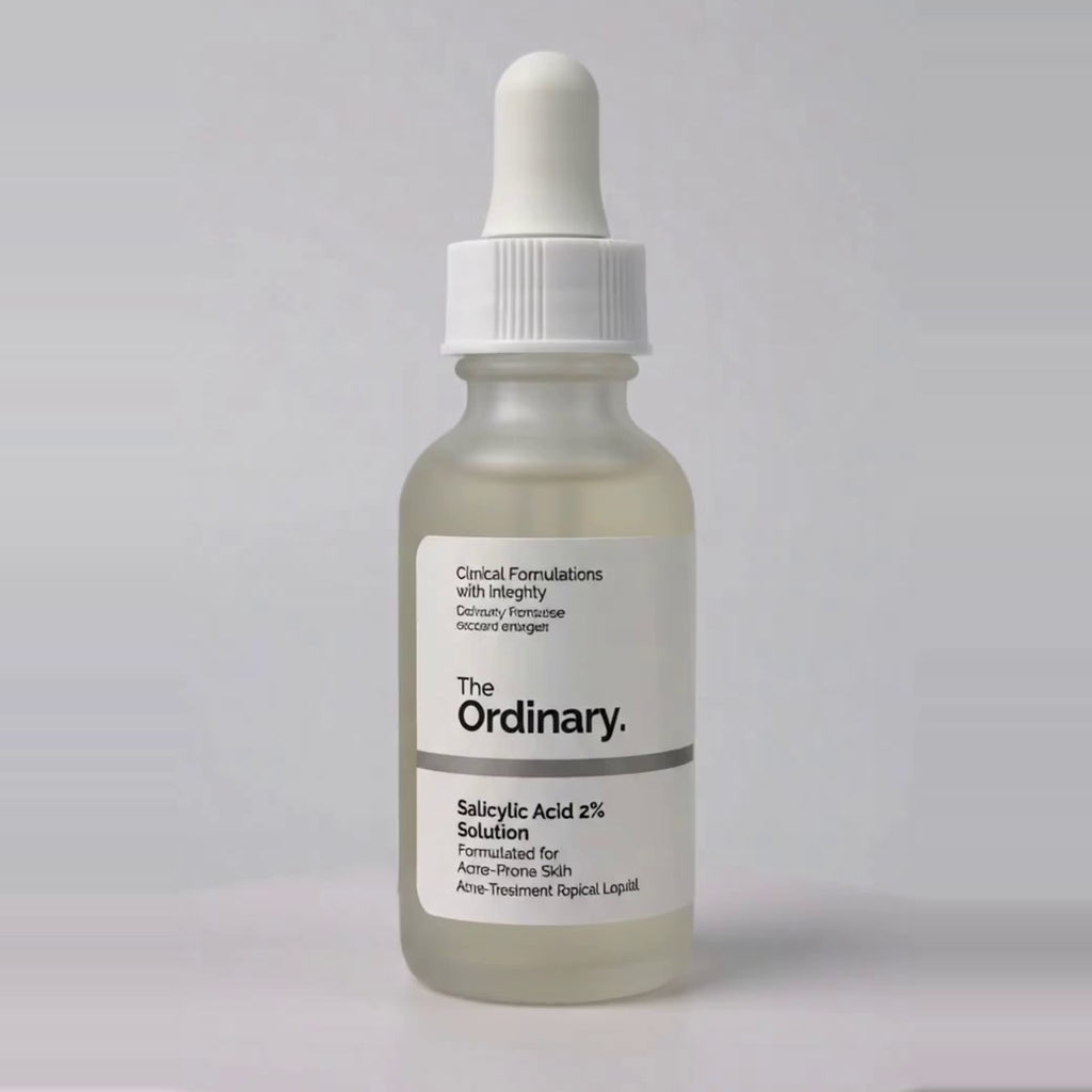 Ácido Salicílico Ordinary 30(ml), uso facial — vista giratoria del envase
