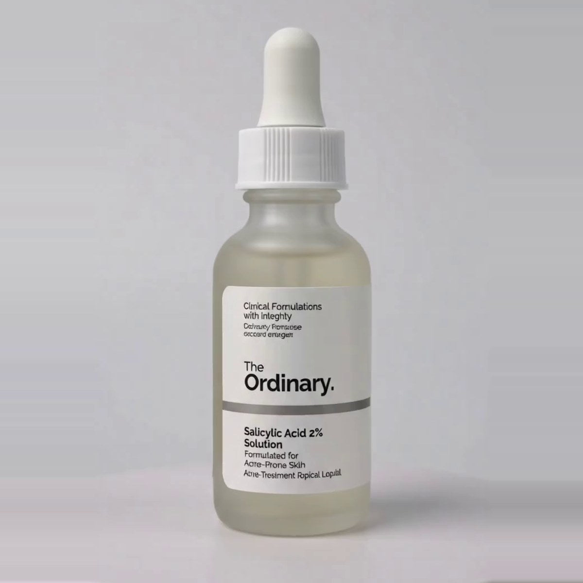 Ácido Salicílico Ordinary 30(ml), uso facial — vista giratoria del envase