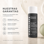 Exfoliante Ácido Salicílico BHA al 2 % Paula's Choice x30 ml — garantía y origen