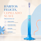 Cepillo dental Eléctrico Philips Sonicare One para niños azul — beneficios
