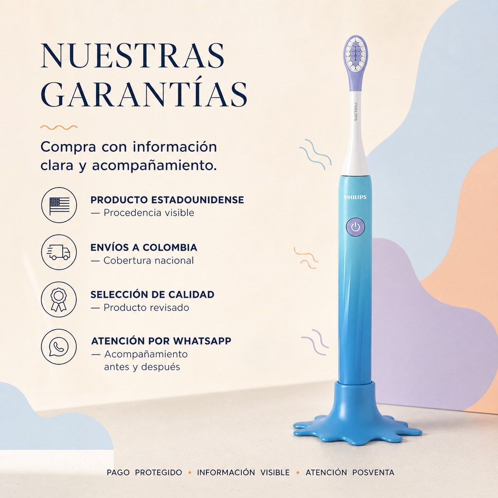 Cepillo dental Eléctrico Philips Sonicare One para niños azul — garantía y origen