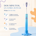 Cepillo dental Eléctrico Philips Sonicare One para niños azul — cómo se usa