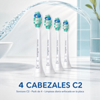 Repuesto (Pack 4) Cepillo dental Philips Sonicare C2
