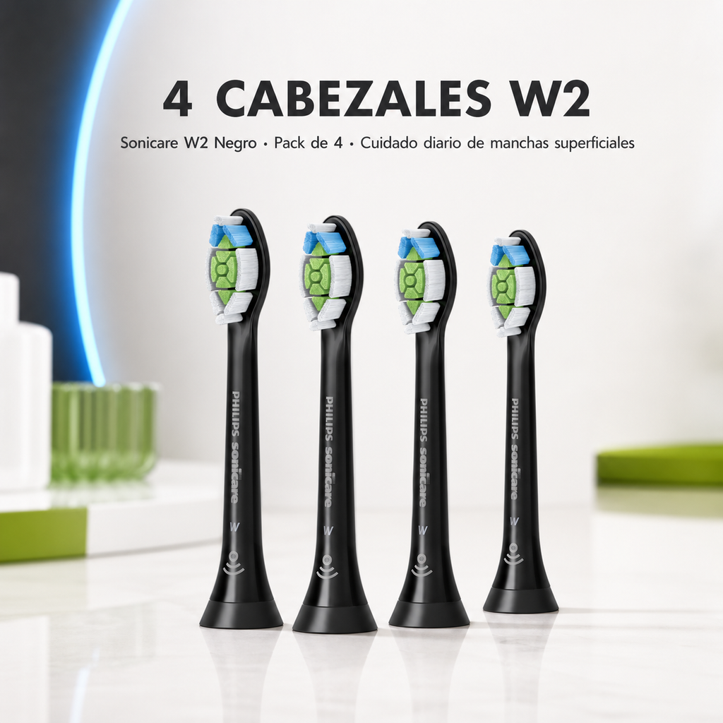 Cabezales Para Cepillo Philips Sonicare W2 - 4pz