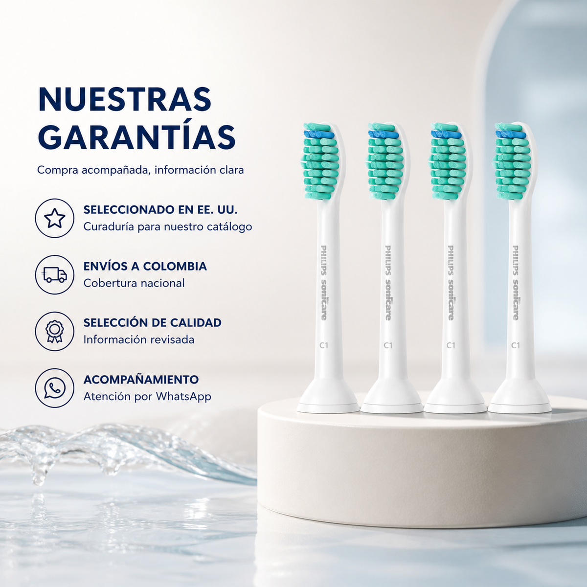 Cabezales Para Cepillo Philips Sonicare C1 - 4pz — garantía y origen