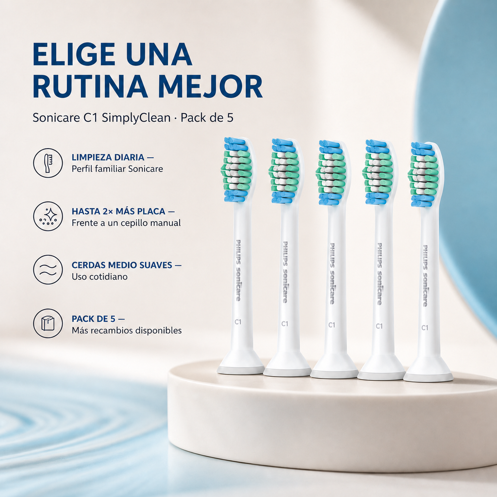 Cabezales Para Cepillo Philips Sonicare C1 - 5pz — beneficios