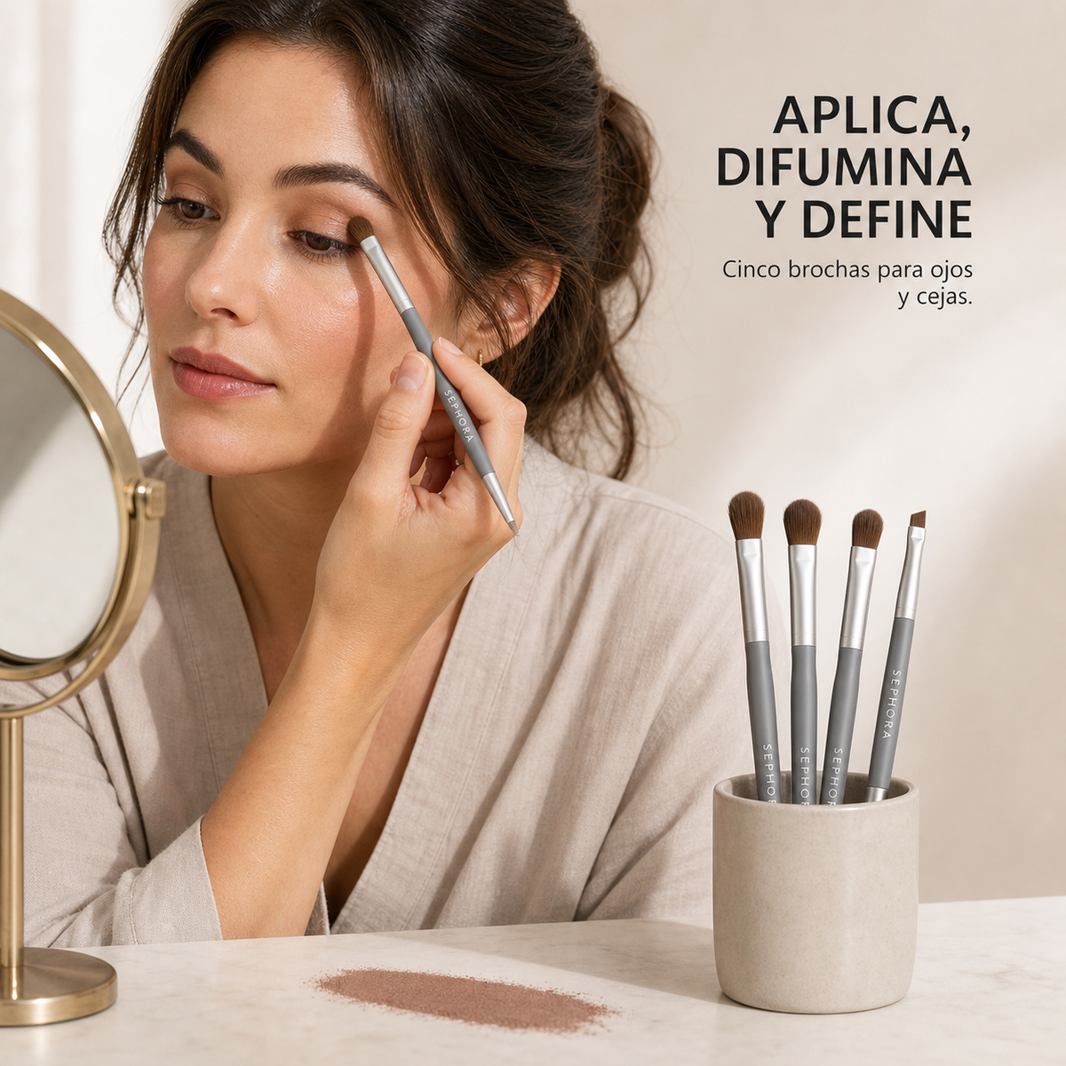 Set de brochas para ojos, Sephora — cómo se usa