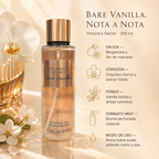 Splash Bare Vanilla Victoria's Secret 250ml — detalle del envase
