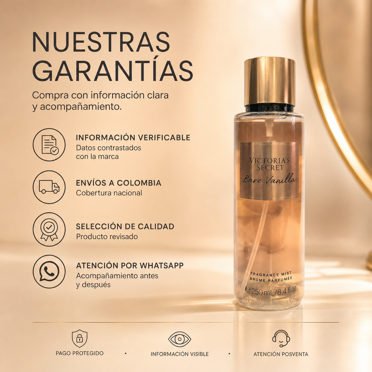 Splash Bare Vanilla Victoria's Secret 250ml — garantía y origen