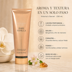 Victoria's Secret Loción nutritiva para manos y cuerpo Bare Vanilla — detalle del envase