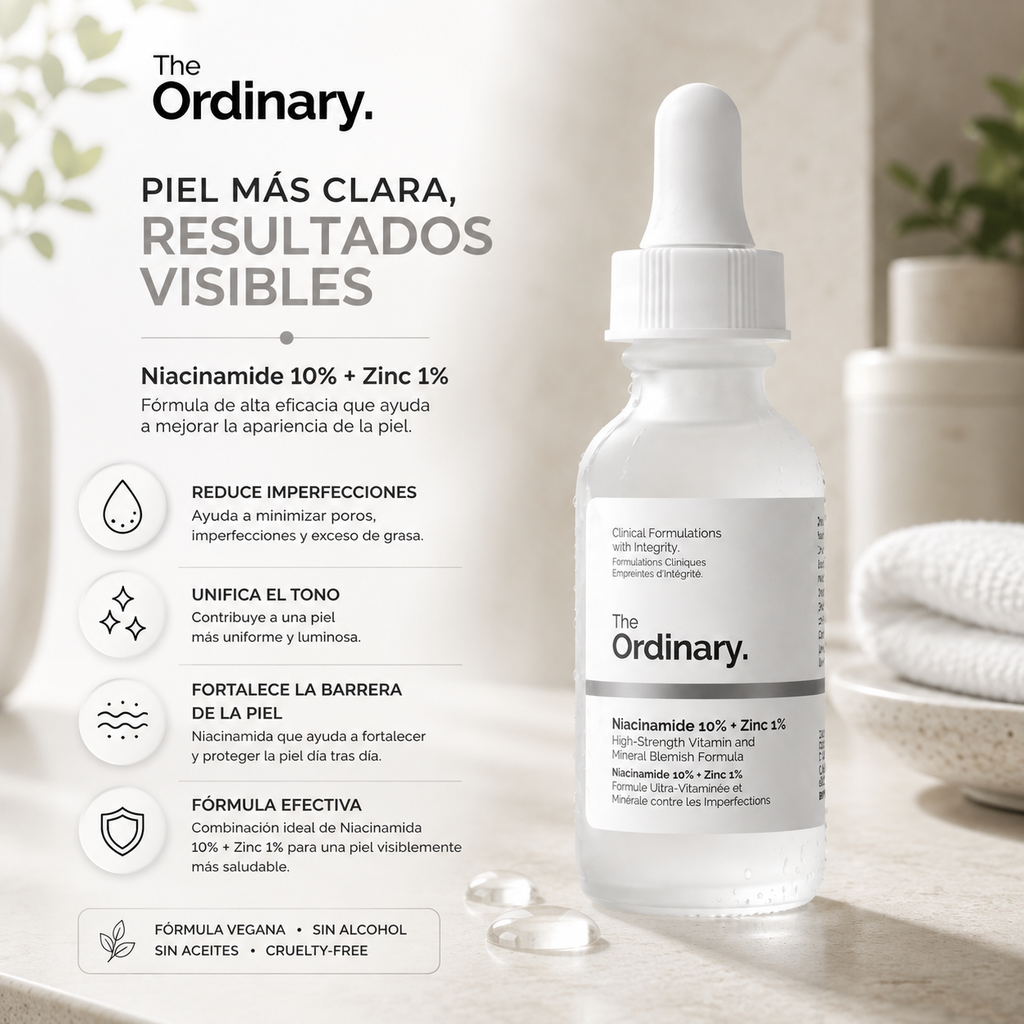 Serum Niacinamida Ordinary 30(ml), tratamiento facial — beneficios