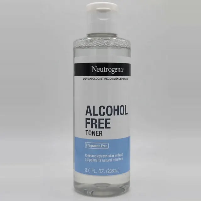 Tónico facial Neutrogena sin alcohol hipoalergénico,236(Mg) — vista giratoria del envase